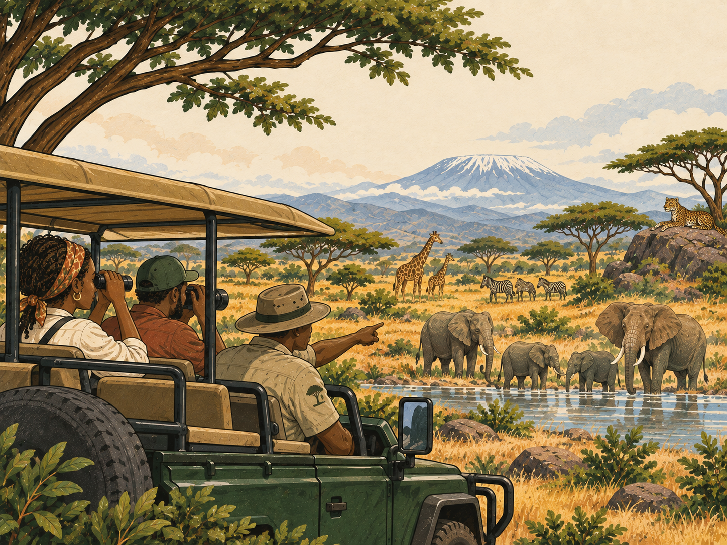 Safari across the golden savanna