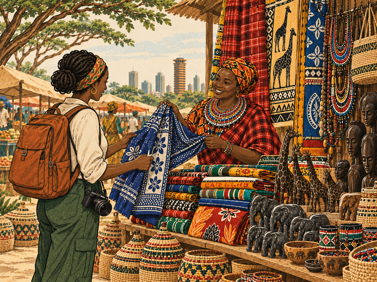Nairobi market textile exchange
